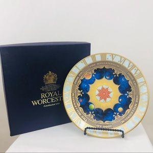 Vintage Royal Worcester Porcelain Millennium Plate